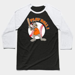 Play Ball! San Fransisco Giants Baseball Mascot Lou Seal Baseball T-Shirt